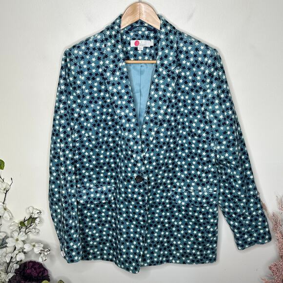 BODEN Oxshott Corduroy Blazer Heritage Blue White Stars Sz 12 {183} - Picture 5 of 9
